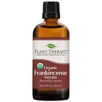 Plant Therapy Frankincense Serrata Organic Essential Oil 100% Pure, USDA Certified Organic, Undiluted, Natural Aromatherapy, Therapeutic Grade 100 mL (3.3 oz)