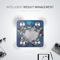 LYAOE Bluetooth Body Fat Scale Imaginary Colorful Horse Galloping Around Cloud Smart Wireless Scale with LCD Display Measuring Body Weight Bmi and Health Digital Scale