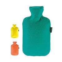 Velour Covered Hot Water Bottle (Assorted Colors) 2l hot water bottle by Fashy