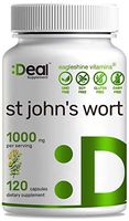 Deal Supplement St John's Wort 1000mg /Serving, 120 Capsules, Non-GMO, Made in USA (120 Capsules)