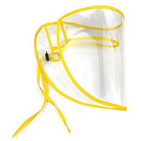 Fenfangxilas Fashion Unisex Adjustable Protective Anti Droplet Dust-Proof Full Face Covering Visor Shield Soft & Comfortable Filter Safety Face for Dust Protection Yellow Adult