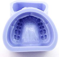 LXX Dental Teeth Model - Mandibular Silicone Rubber Preparation of Gypsum Tooth Model,Standard Teeth Anatomical Model Demonstration Teaching Tool for Patient Education