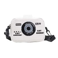 Lefthigh Children New Letter Canvas Bag Camera Shape Cartoon Shoulder Bag Casual Messenger Bag