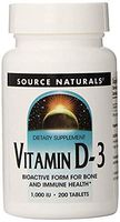 Source Naturals Vitamin D-3 1000 IU, 200 Tablets (2 Pack)