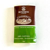 Honeyrose Farmers - Tobacco & Nicotine Free Smoking Mixture, 1 pouch/30gr/1oz, Made in England