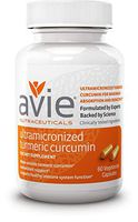 Avie Nutraceuticals Ultra Micronized Curcumin Capsules, 60 Count - High Potency - Water-Soluble - No Black Pepper - Formulated for Maximum Absorption and Bioactivity - No Piperine