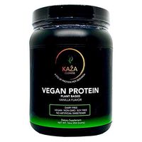 Vegan Plant Based Protein Powder, Vanilla Flavor - High Protein, Low Net Carbs, Non Dairy, Soy Free, Non-GMO, No Sugar Added, No Artificial Sweetener (1 Lb)