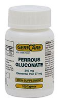 Ferrous Gluconate - 240 Milligram - Bottle of 100