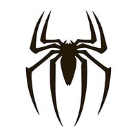 Spider Man Vinyl Sticker Decals for Car Bumper Window MacBook pro Laptop iPad iPhone (4" x 2.9", Black)