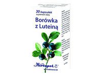 Bilberry with Lutein - 30 Capsules - Have a Beneficial Effect on Eyesight, Including Twilight vison, They Alleviate Symptoms of Eye Fatigue and actively Support antioxidation processes in The Body