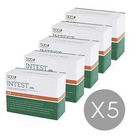 500Cosmetics Intest - Natural Capsules to Prevent Hemorrhoids - Improves Circulation and Combats Constipation - for Men and Women. (5)