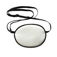 Linshing-Natural Silk Eye Patch for Adults' or Children's Amblyopia Strabismus Astigmatism Training Eye Mask (Children, White)