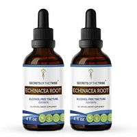Echinacea Root Tincture Alcohol-Free Extract, Responsibly farmed Organic Echinacea Echinacea Purpurea Immune System Health 2x4 OZ