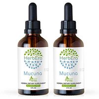 Mucuna B120 (2pcs) Alcohol-Free Herbal Extract Tincture, Super-Concentrated Organic Mucuna (Mucuna Pruriens) Dried Seed (2x4 fl oz)