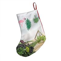Flamingo Pineapple Summer Tree Stylish Xmas Socks Hanging Decoration Candy Bag Party Holiday Christmas Santa Claus Home Decor Gift