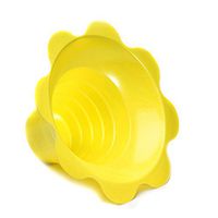Small Shaved Ice Sno Cone Flower Cups (4 OZ) 1000 Count Yellow