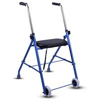 Luckya Four-Legged Walker,Elderly Walking Frame,Rehabilitation Standing Armrest,Walking Assist Walker Cane Chair Non-Slip Walking Stick with Hospital