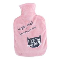 1000mL Winter Handwarmer Pocket Cute Hot-Water Bottle Water Bag Pink
