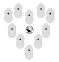 5P SNAP-ON White Large Gourd-Shaped Pads for HEALTHMATEFOREVER TENS Units