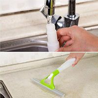 SUJING Spray Type Brushes Cleaning Multifunctional Cleaner Helper Car Window Wizard Washing Tool (green)