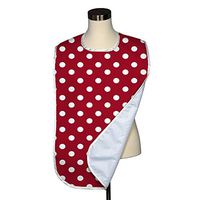 1" Dots Collection Adult Bib - Covered with Care Assorted Prints Available! (Red)