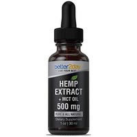 Pure Hemp Extract Oil (500mg). Full Spectrum, UNFLAVORED. From 100% Organic Colorado Grown Hemp Seed. With MCT for Greater Absorption. For Pain, Anxiety Relief, Mood