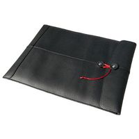 Civilian Manila Leather Laptop Sleeve for 13-Inch MacBook Air and MacBook Pro, Black