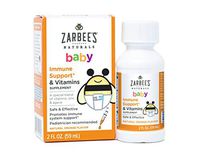 Zarbee's Naturals Baby Immune Support* & Vitamins, Natural Orange Flavor, 2 Ounce Bottle