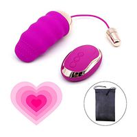 Remote Control Power Massager Wireless Mini Waterproof USB Rechargeable Massager with Powerful 10 Frequency for Relax Muscles Sports Recovery
