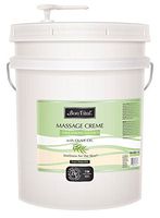 Bon Vital' Therapeutic Touch Massage Crème, Professional Massage Therapy Cream with Olive Oil to Repair Dry Skin & Soothe Sore Muscles, Full Body Moisturizer for Youthful Looking Skin, 5 Gallon