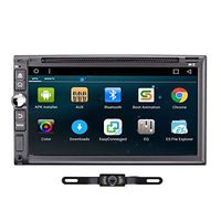 TOCADO Android 7.1 Quad Core Car Stereo with Backup Camera Double 2 Din Radio Touch Screen Bluetooth GPS Navigation for Car 7" Car Radio in Dash DVD Player with Mirroring Link Wifi/4G OBD2