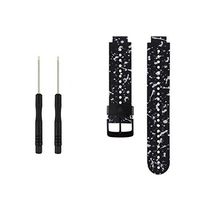 Tkasing Replacement Silicone Smart Wrist Watch Accessory Band Strap for Garmin Forerunner 220/230/235/620/630, (1F)