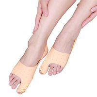 Bunion Corrector, Hallux valgus Toe Care,Big Foot Plantar Fasciitis Toe Separator, Hallux Valgus Orthopedic Supplies (1pair),Yellow,S