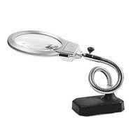 High Definition Metal Magnifier Base Movable Hose Electronic Circuit Board Maintenance Cross-Stitch Desktop Magnifying Glass