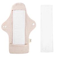 Organic Cotton Menstrual Pads, Water Proof Cloth Panty Liner Reusable Absobancy Absorbent Sanitary Napkins(# 2)