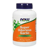Garlic Super Odorless, 180 Caps by Now Foods (Pack of 3)