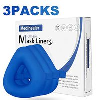 3 Packs Full Face Mask Liners- Comfortable CPAP Face Mask Liners for Reducing Air Leaks & Red Marks & Skin Irritation, Machine Washable Reusable Liners Fit Most Full Face Mask of Medium Size