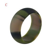 Coedfa Silicone Rings for Men and Women Wedding Ring Rubber Wedding Bands for Men & Women - Skin Safe, Soft, Comfortable (C, 8)