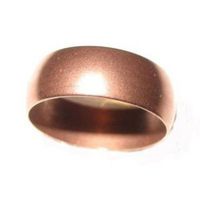 Solid Copper Ring Band 8mm Domed Ring Made in USA (8)