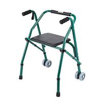 Rolling Walkers Walker, Elderly Disabled, Aluminum Alloy Auxiliary Walker, Walker Walking Aid (Color : Green, Size : 612891cm)