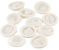 VNDEFUL 130PCS Disposable Latex Rubber Fingertips Protective Finger Gloves for Jewelry Cleaning, Electronic Repair, Painting, Crafting Industrial Apply -White