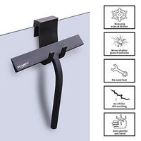 Silicone Rubber Blade Shower Squeegee 9" in Width Window Squeegee Car Squeegee Bathroom Squeegee Bathroom Shower Squeegee Clear Glass Wall Cleaner for Shower, Glass, Window with Silicone Hook