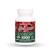 NaturesPlus Ultra Cranberry 1000, Sustained Release - 1000 mg, 60 Vegetarian Tablets - Natural Cranberry With Vitamin C - Promotes Urinary Tract Health - Non-GMO, Gluten-Free - 60 Servings