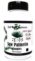 SAW Palmetto Complex w/ Pumpkin Seed, Pygeum Bark, Uva-ursi - 240 Softgels By Earth Natural Supplements (2 Bottles)