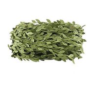 132 ft Creative Leaf Ribbon Artificial Green Leaves Hanging Plants Garlands Wreath Accessories DIY Decorative Home Wall Garden Rustic Wedding Party