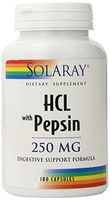 Solaray - HCl with Pepsin - 250 mg - 180 capsules