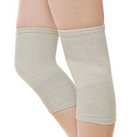 Zcargel Keep Knee Warm Super Thin Bamboo Charcoal Fiber Knee Support Sport Dance Knee Pads 1 Pair