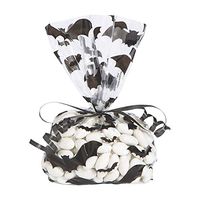 Bat Print Cello Bags for Halloween - Party Supplies - Bags - Cellophane Bags - Halloween - 50 Pieces