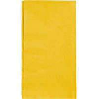 BWS 2-Ply Sunny Yellow Paper Dinner Napkin 15" x 17", Case of 1000