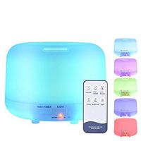Zoeson Essential Oil Diffuser Humidifier-7 Color Changing LED Lamps, Adjustable Mist Mode,Auto Off Aroma Diffuser for Bedroom/Office/Trip (300ML)